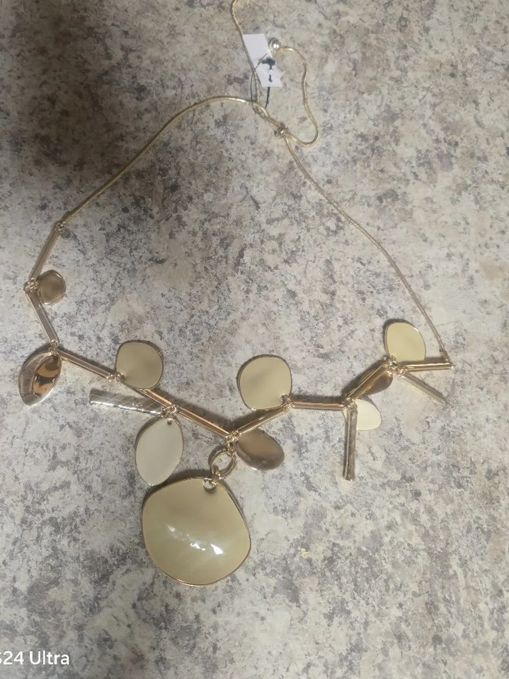 New Chioc's Gold Long Single Strand Necklace